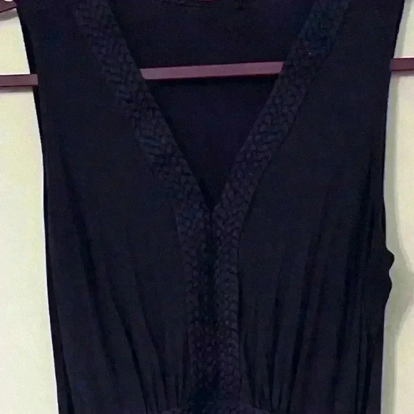 NAVY BRAIDED MAXI DRESS (fits like medium) - Picture 8 of 8